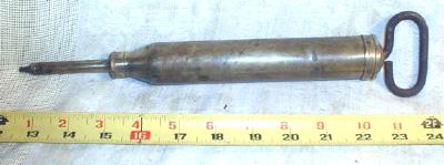 Old BRASS Siphon Syphon Gun Oiler / Filler Gas Station