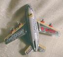 Old LUFTHANSA Airlines Airplane Tin Litho Friction Toy