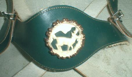 Boys Childs Suspenders with Belt Buckle Moose Deer NICE