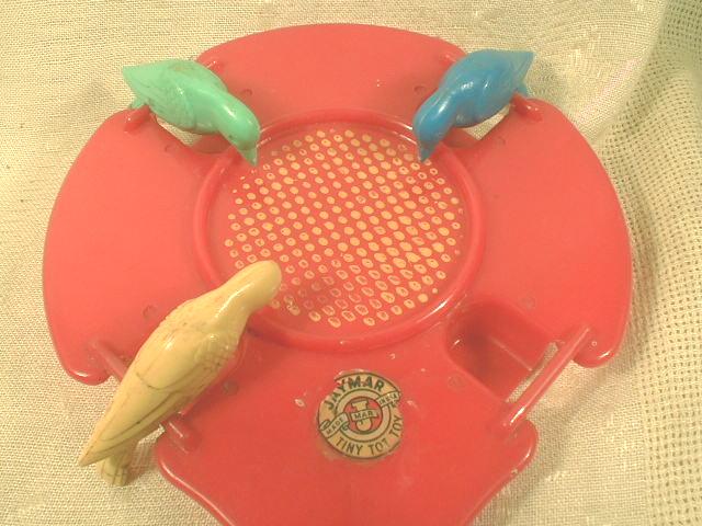 Vintage JAYMAR Tiny Tot Toy Birds on a Paddle