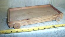 Old Wood Wagon for Wooden Building Blocks Handmade