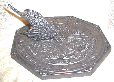 GARDEN SUNDIAL Flowers Iris Tulip Rose New Cast Metal