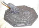 GARDEN SUNDIAL Flowers Iris Tulip Rose New Cast Metal