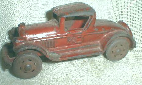 Old Cast Iron Toy Car 1930 Coupe A.C. Williams - ORIGINAL