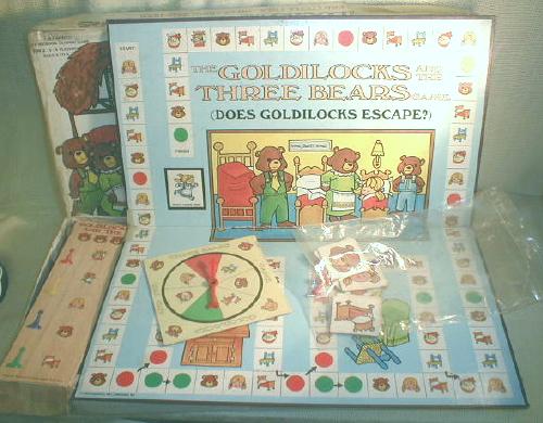Goldilocks & Three Bears Vintage Game Cadaco Storybook