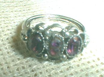 AVON Amethyst Ring Vintage Costume Jewelry Size 6