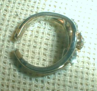 Topaz Color Ring Adjustable Vintage Costume Jewelry