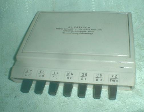 Marshall, MN Advertising Carlson Nice Old ADDRESS Desk File