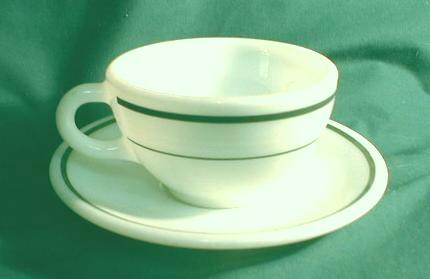 Old Cup & Saucer CORNING Decor PYREX Double Tough