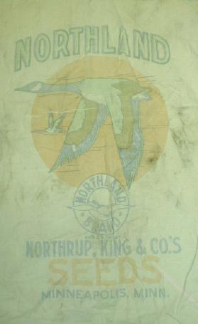Old NORTHLAND Feed Sack Goose NORTHRUP King Mpls MN