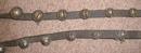 22 BRASS Sleigh Bells on Leather Belt Over 6 Feet Long! - OLD!