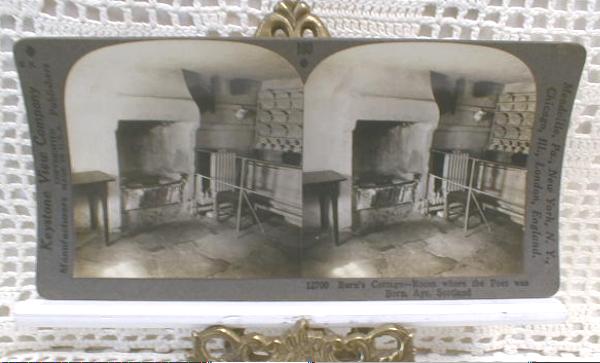 Stereo View Card - Burn's Birthplace, Scotland