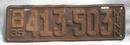 1935 Minnesota License Plate
