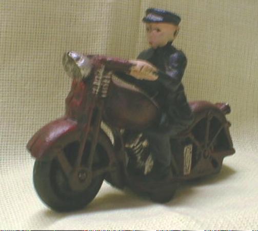 CAST IRON Motorcycle Cop