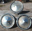 Set of 3 Hub Caps for Older FORD