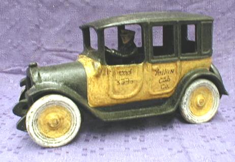 Arcade CAST IRON Yellow Cab - Authentic Model