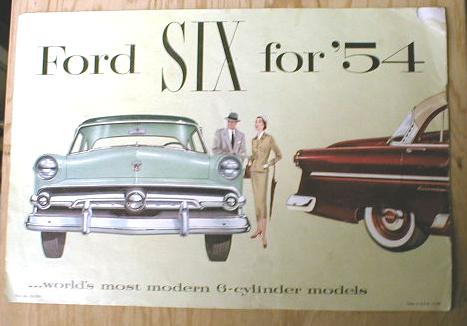 FORD Six for 1954 Sales Brochure