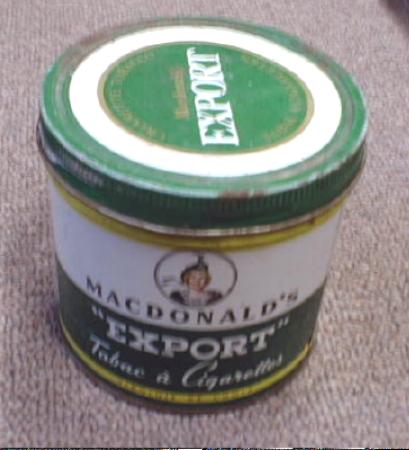 OLD! MacDonalds EXPORT Cigarette Tobacco Tin