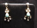Victorian Fringe Tourquoise and Pearl Earrings
