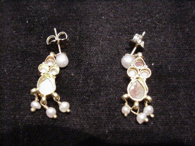 Victorian Fringe Tourquoise and Pearl Earrings