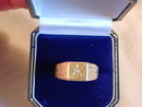 Attractive C. 1900 Diamond and 18kt Yellow Gold