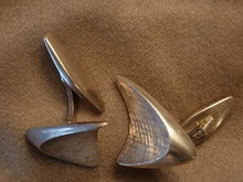 Georg Jensen 1950s Abstract Silver Cufflinks