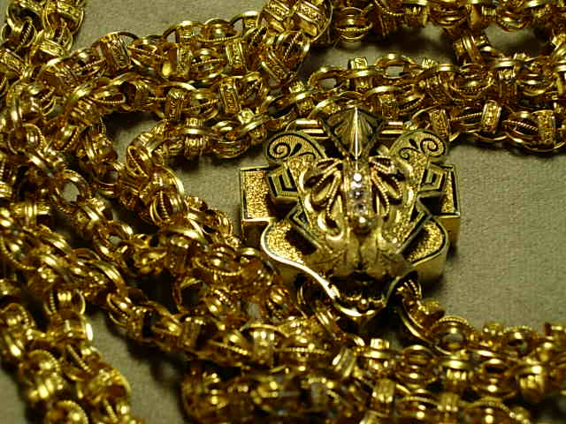 Exquisite Victorian Gold Long Chain with