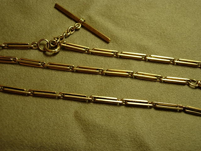 Circa 1900 Man's Fancy Link 14KT Yellow Gold