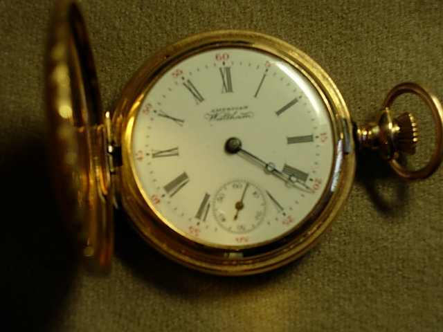 American Waltham 14Kt Yellow Gold Diamond Watch