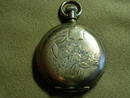 Elgin Silver Victorian Lapel Watch
