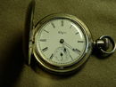 Elgin Silver Victorian Lapel Watch