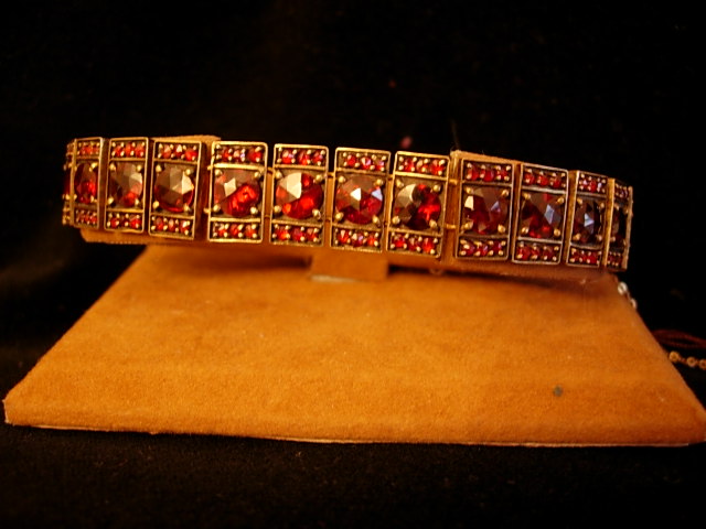 Exquisite Circa 1900 Garnet Bracelet
