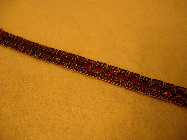 Exquisite Circa 1900 Garnet Bracelet