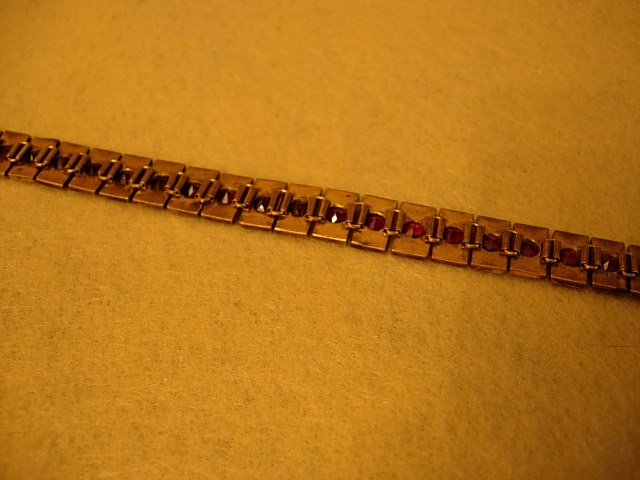 Exquisite Circa 1900 Garnet Bracelet