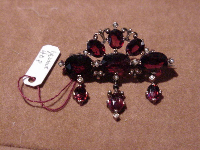 Victorian Bohemian Garnet Brooch