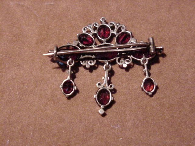 Victorian Bohemian Garnet Brooch