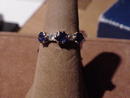 Victorian Sapphire and Diamond Half Hoop Ring