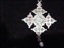 C. 1800s Silver, Enamel and Multi-Gem Pendant