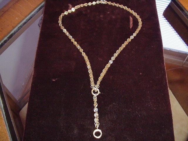 Wonderful 15Kt Link Victorian Chain