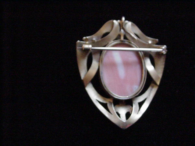 Art Nouveau Circa 1900 Coral Cameo