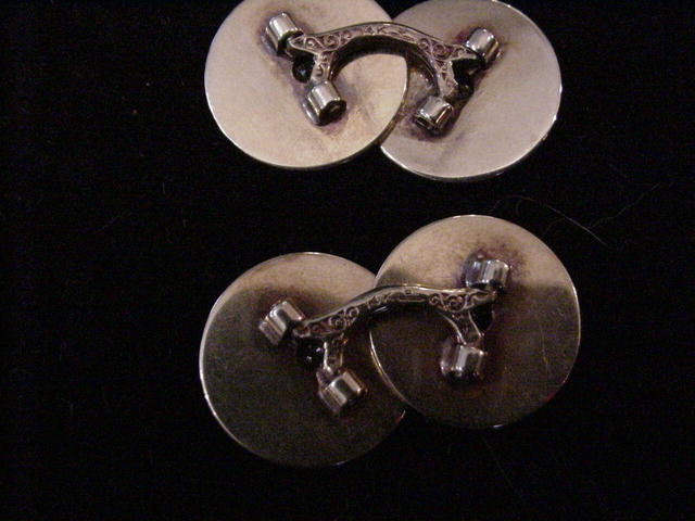 American, Larter & Sons Gold Diam Cufflinks