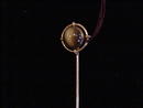 Circa 1920 Art Deco Tiger's Eye Quartz & 14 Kt
