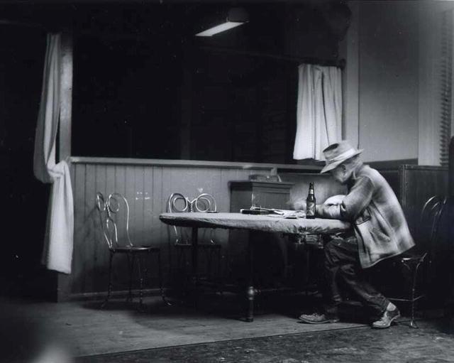 Bill Heick: Barroom #2 (one man at table)