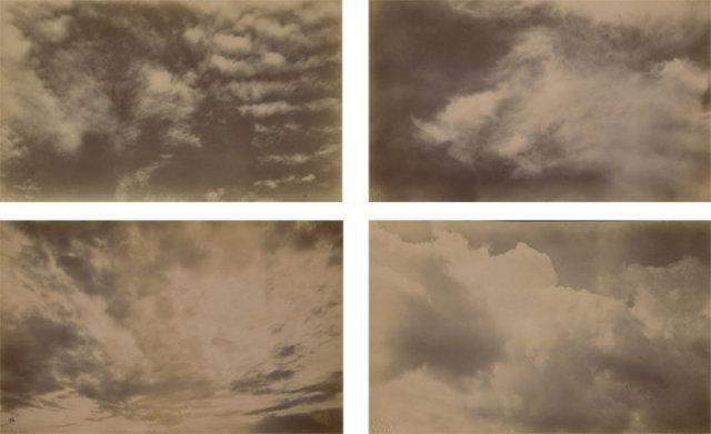 vintage scientific cloud studies - 5 photographs