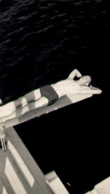 Found Image - Boy on Diving Board