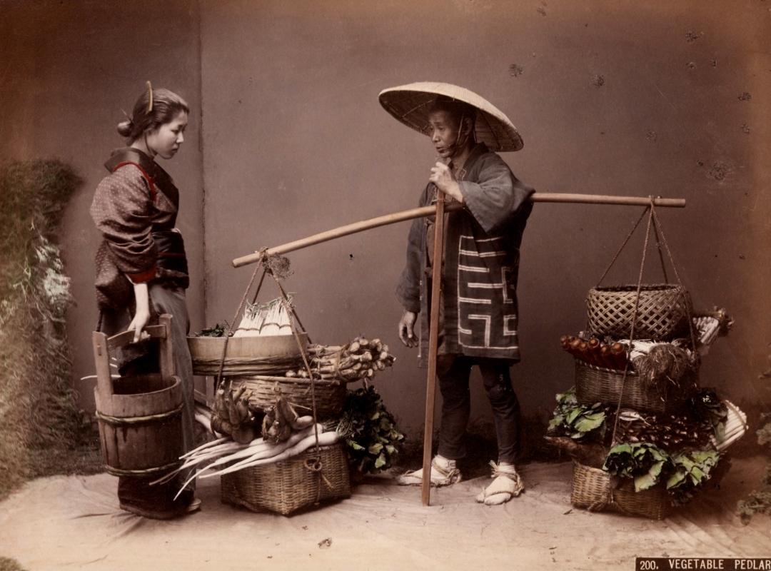 Kimbei: Vegetable Pedlar