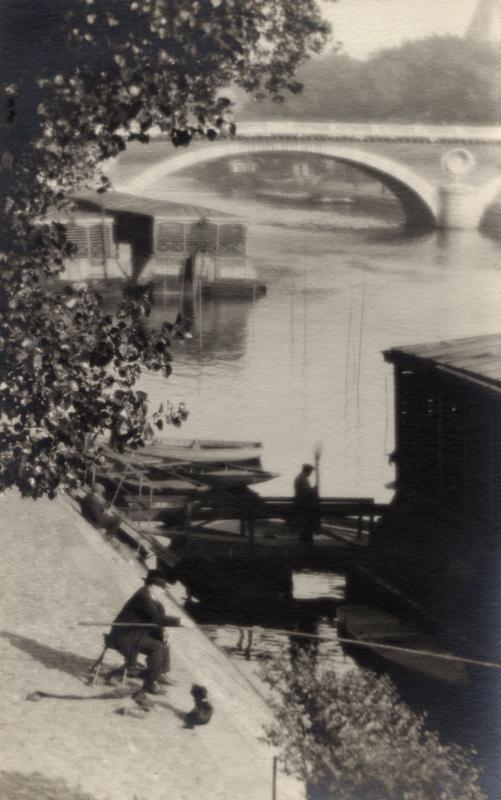 William C. Odiorne: Barges on the Seine, Paris