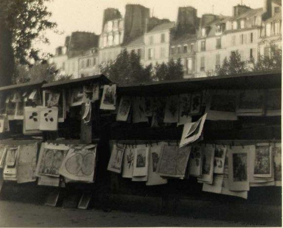 William C. Odiorne: Print Stalls on the Seine, Paris