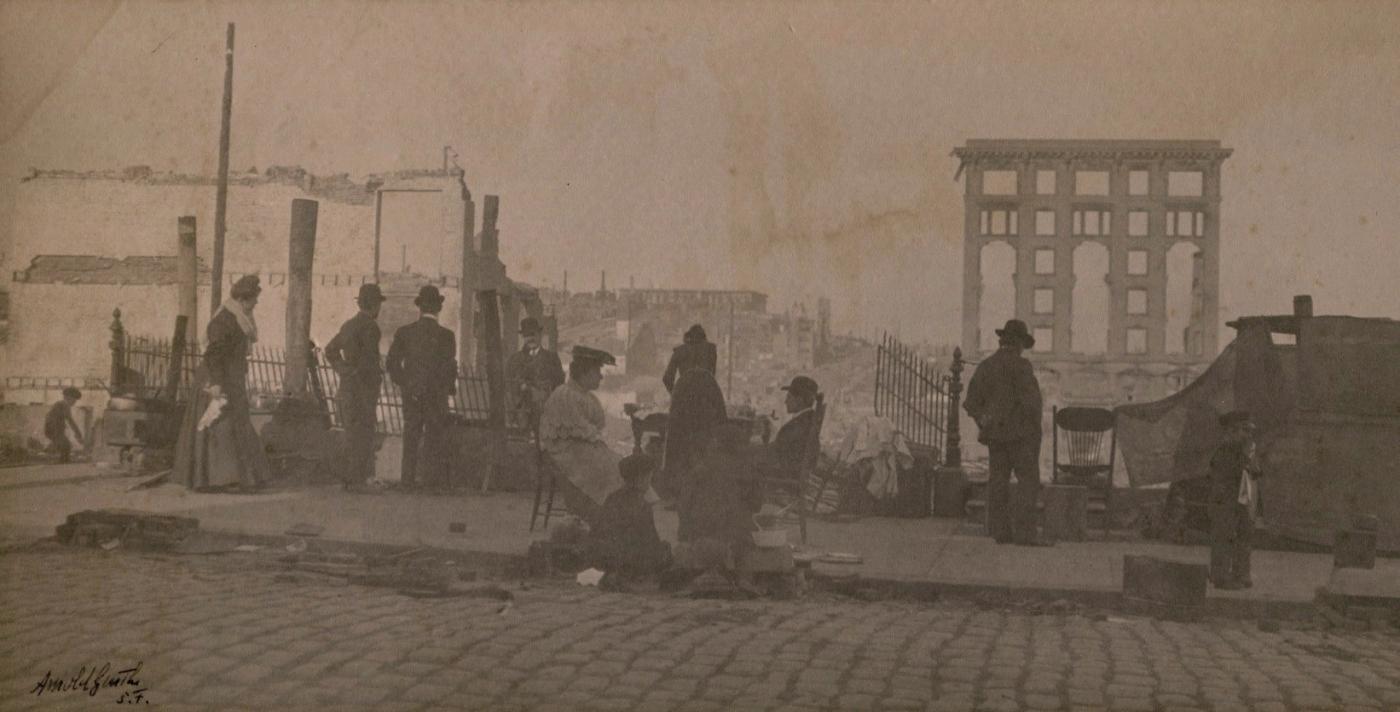 Arnold Genthe: Refugees after the Quake, 1906