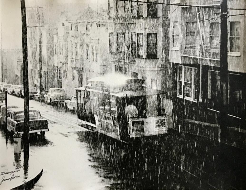 Jimo Perini: Cable Car in the Rain